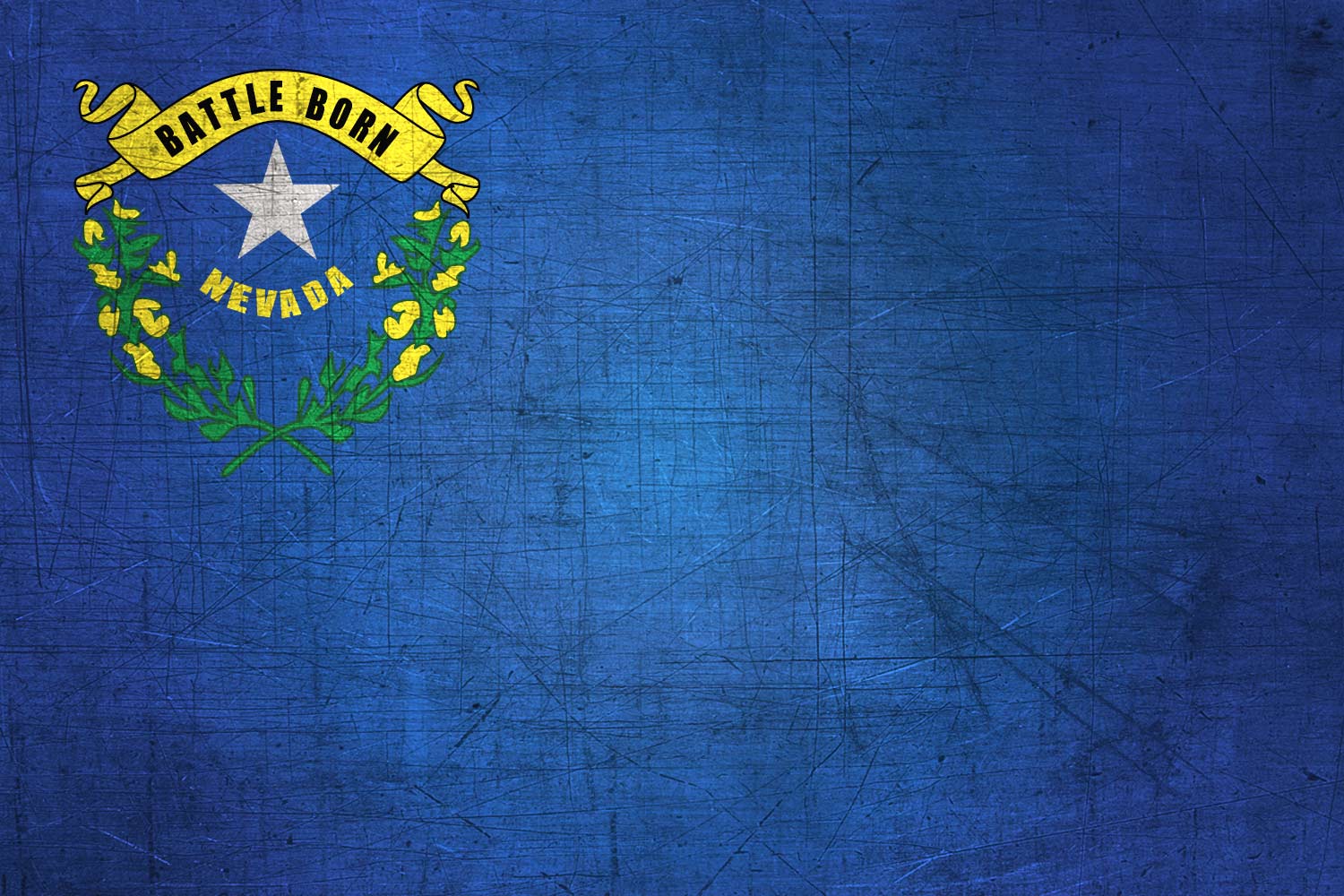 High Resolution Flag Of Nevada Metal Texture - Nevada Flag - HD Wallpaper 
