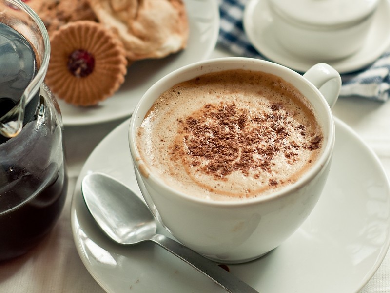 Good Morning Coffee Cup Wallpaper - Taza Fondo De Buenos Dias - HD Wallpaper 