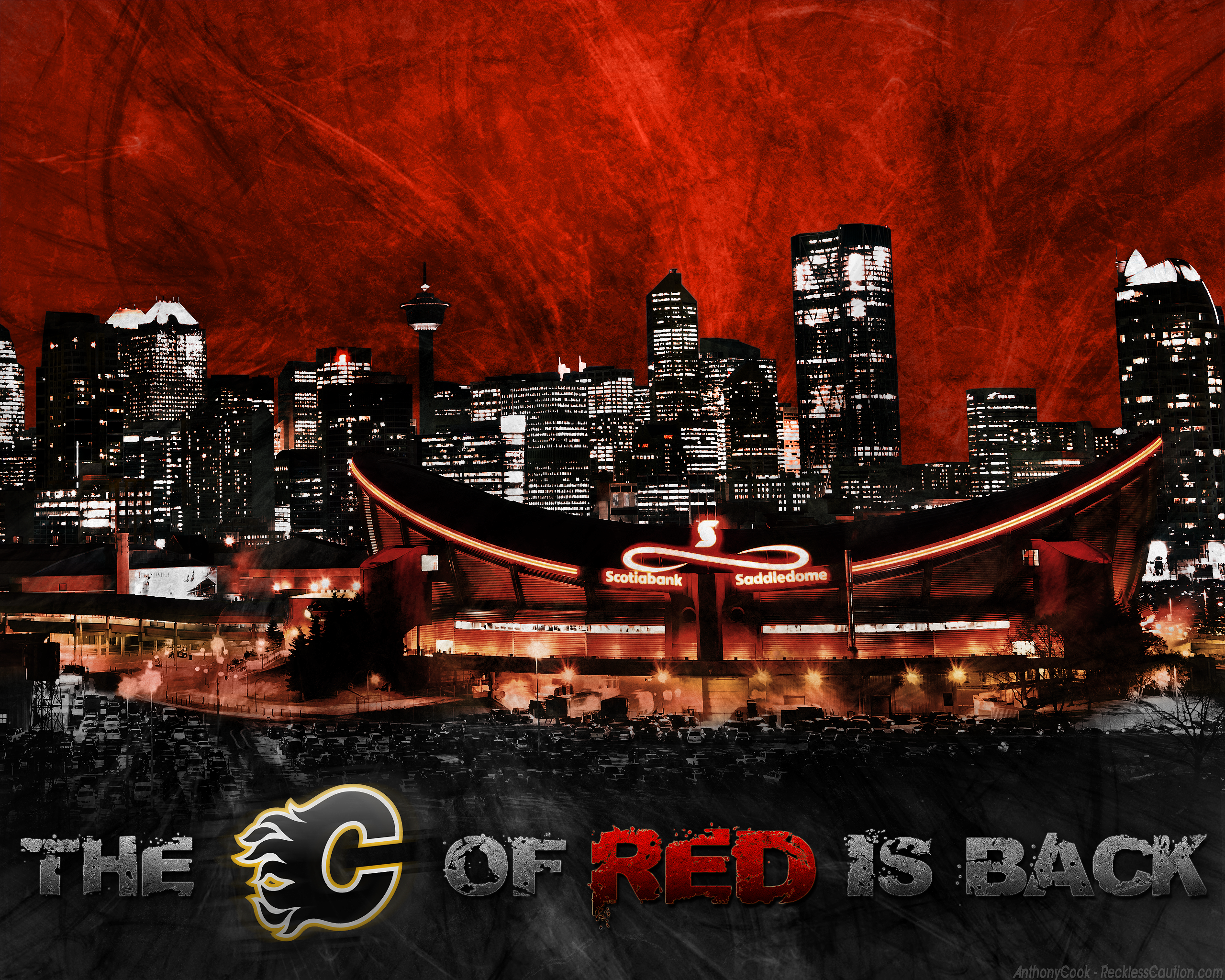 C Of Red Calgary Flames - HD Wallpaper 