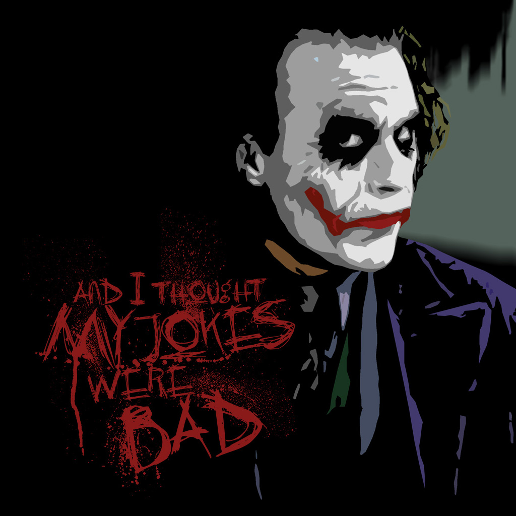 Joker - Joker Wallpaper And I Thought My Jokes Were Bad - HD Wallpaper 