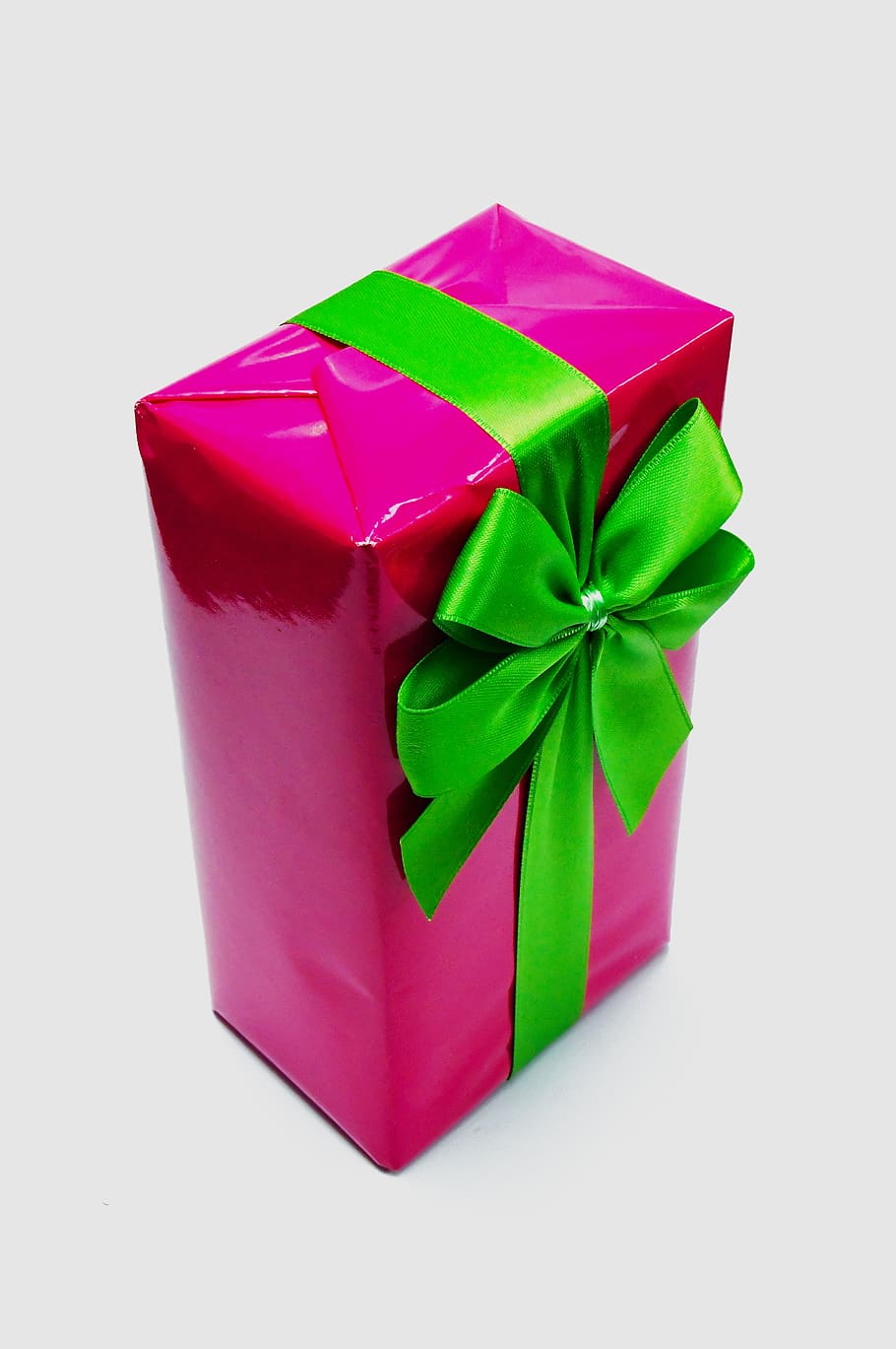Pink, Packaging, Box, Wrapping, Green Bow, Design, - Box - HD Wallpaper 