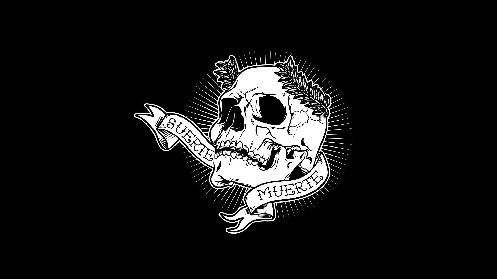 Skull Cool Black Background - HD Wallpaper 