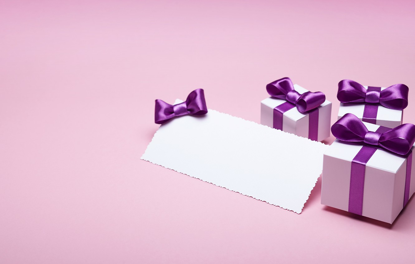 Photo Wallpaper Gift, Tape, Bow, Box, Pink, Present, - Gift - HD Wallpaper 