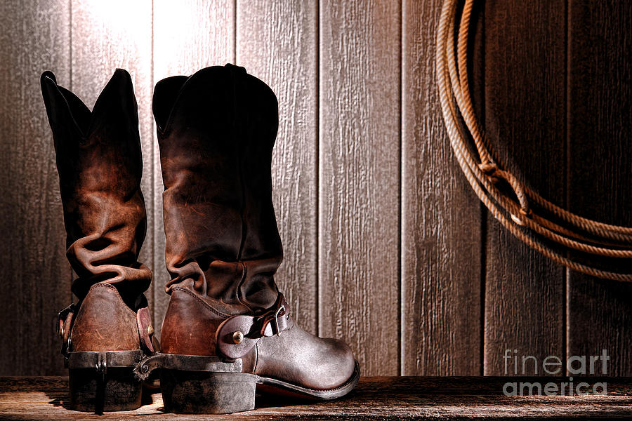 Western Boots And Spur - HD Wallpaper 