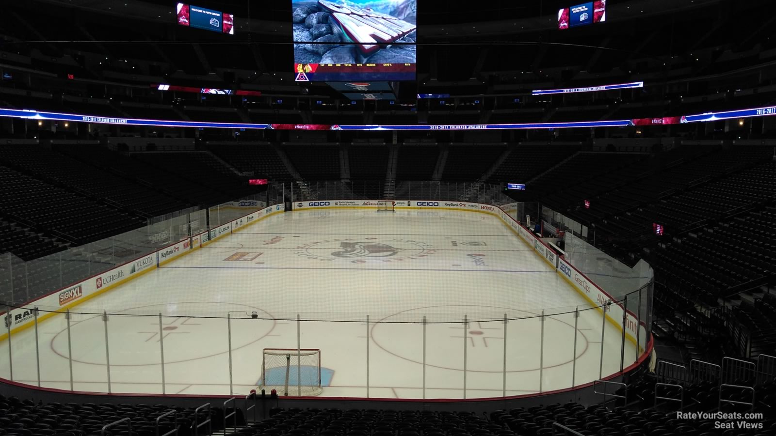 Colorado Avalanche Seat View For Pepsi Center Section - Pepsi Center Seat Avalanche Section 112 Row 14 - HD Wallpaper 