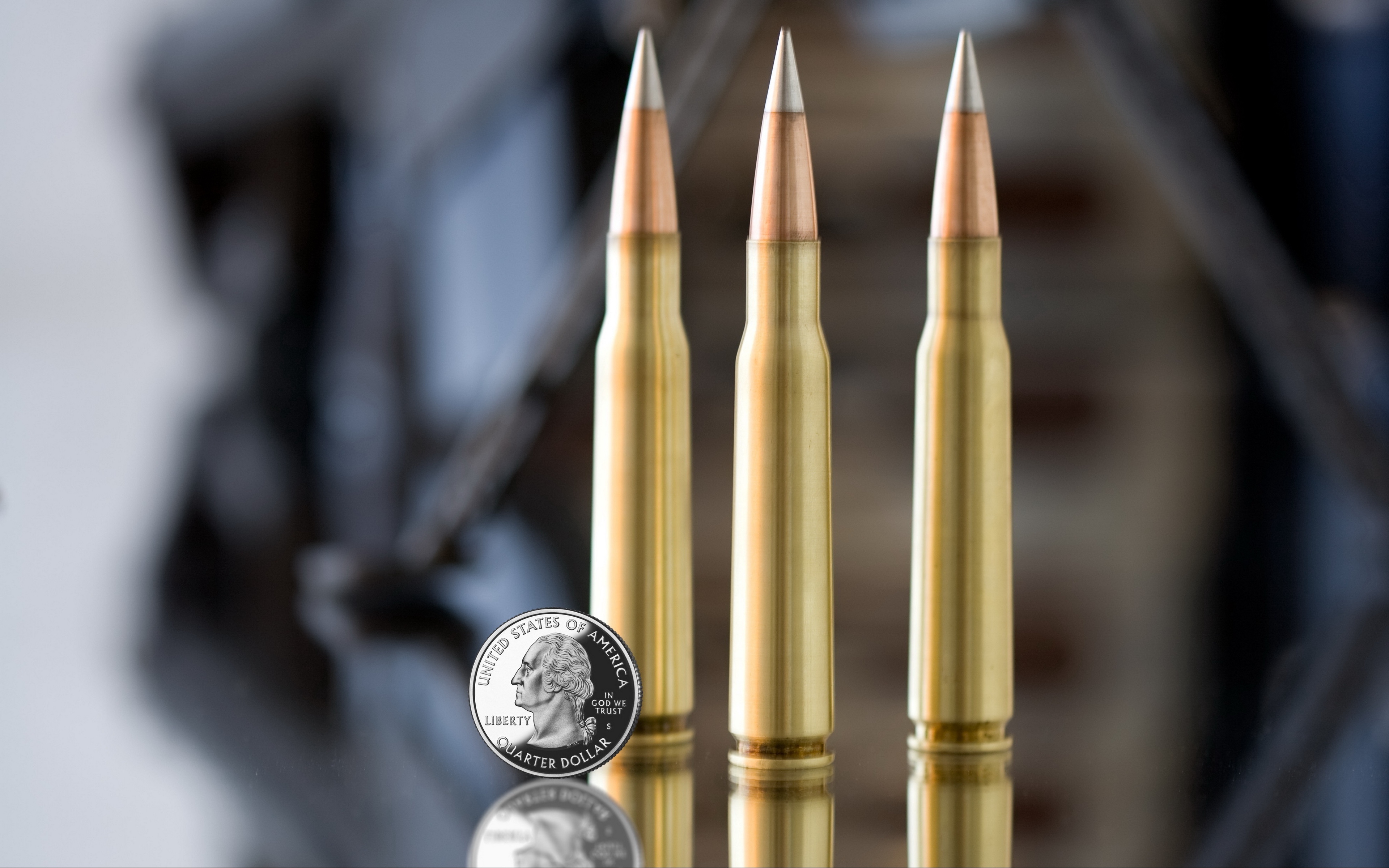 Wallpaper Close-up, Coin, Bullet - Machine Gun Wallpaper For Mobile - HD Wallpaper 