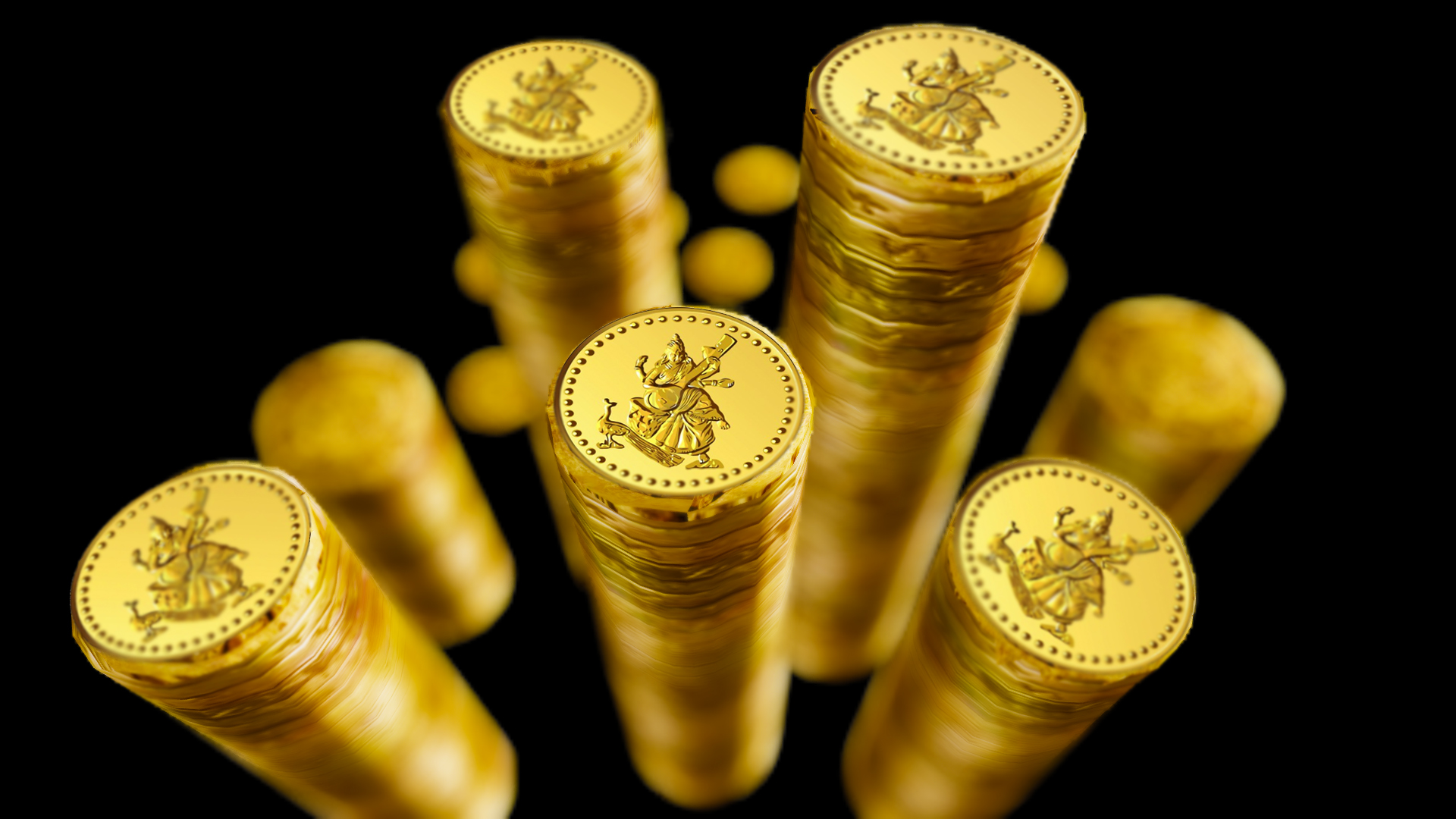 Gold Coins Widescreen Wallpaper Chocolate Gold Coins - Gold Coins Hd - HD Wallpaper 