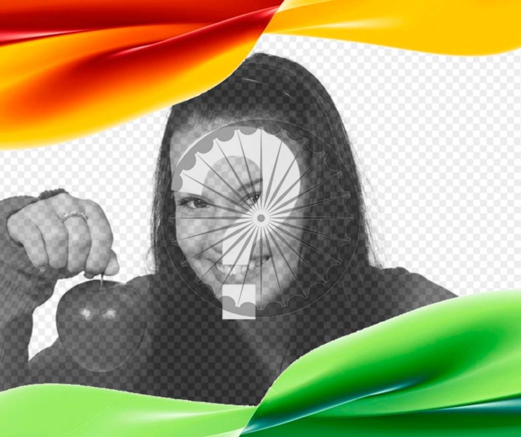Photomontage With India Flag With Space To Put Your - Add A Trademark Symbol - HD Wallpaper 