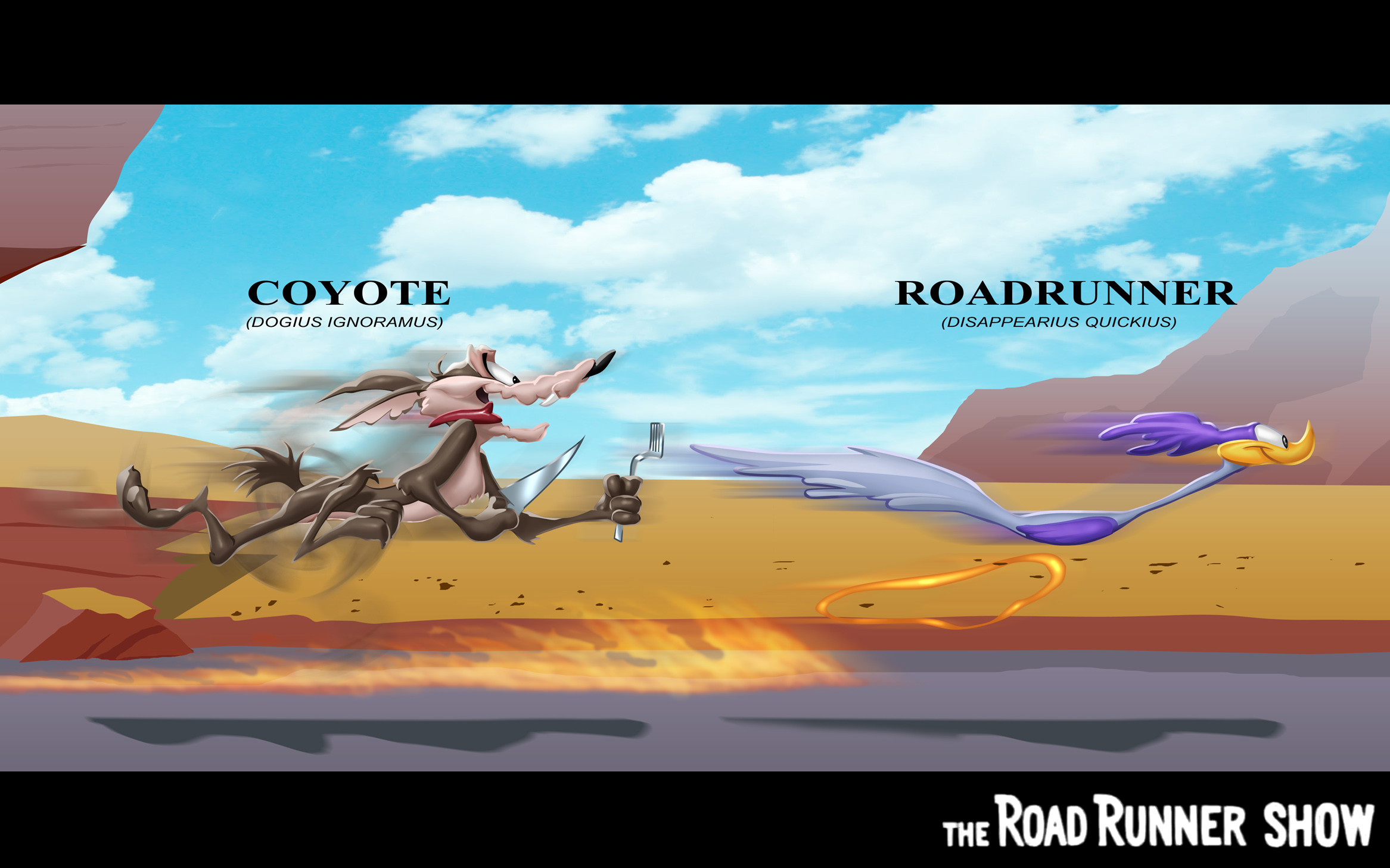 Road Runner 
 Data Src Roadrunner Wallpaper Download - Wile E Coyote And Roadrunner Background - HD Wallpaper 