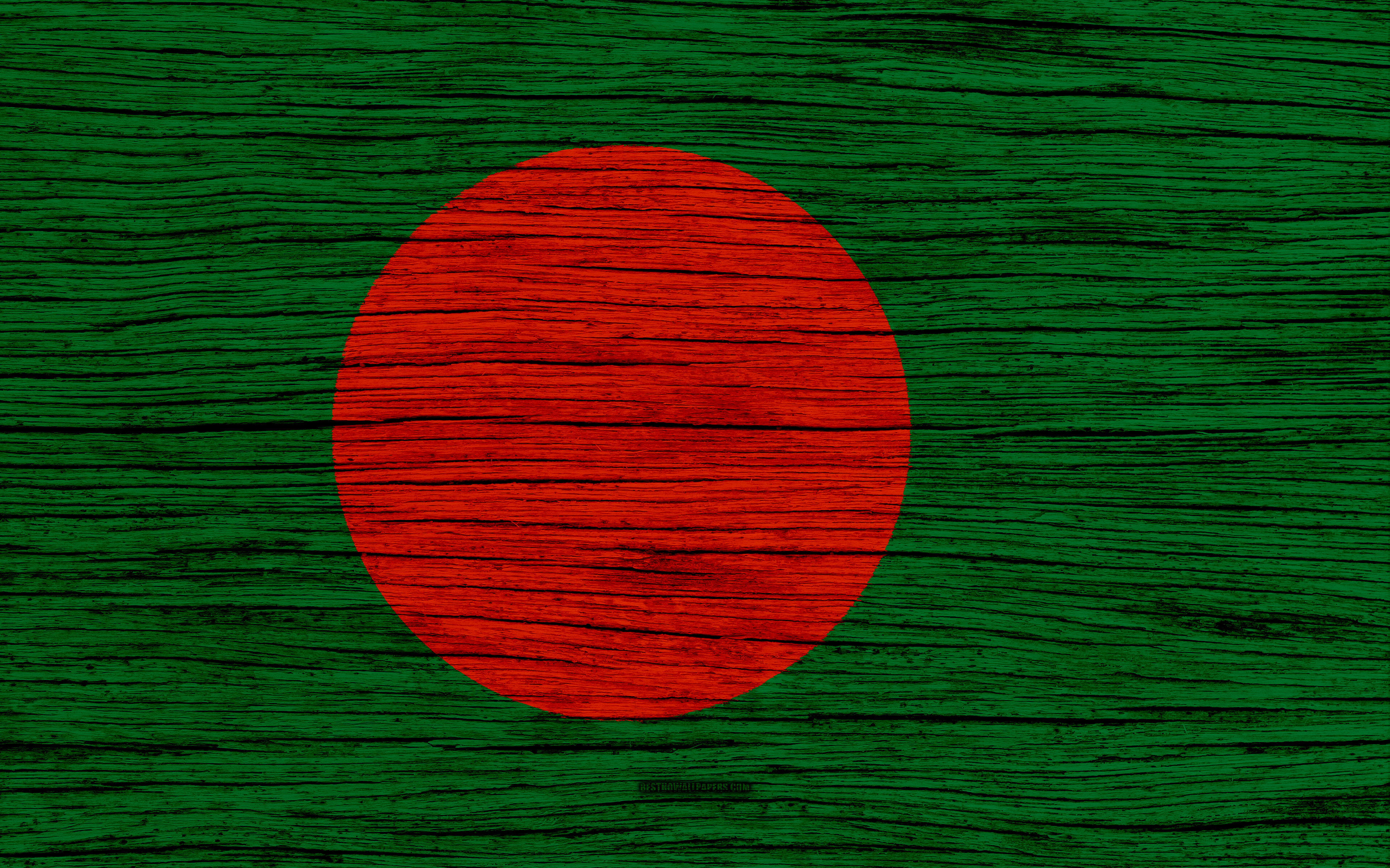 Flag Of Bangladesh, 4k, Asia, Wooden Texture, Bangladesh - Bangladesh National Flag Hd - HD Wallpaper 