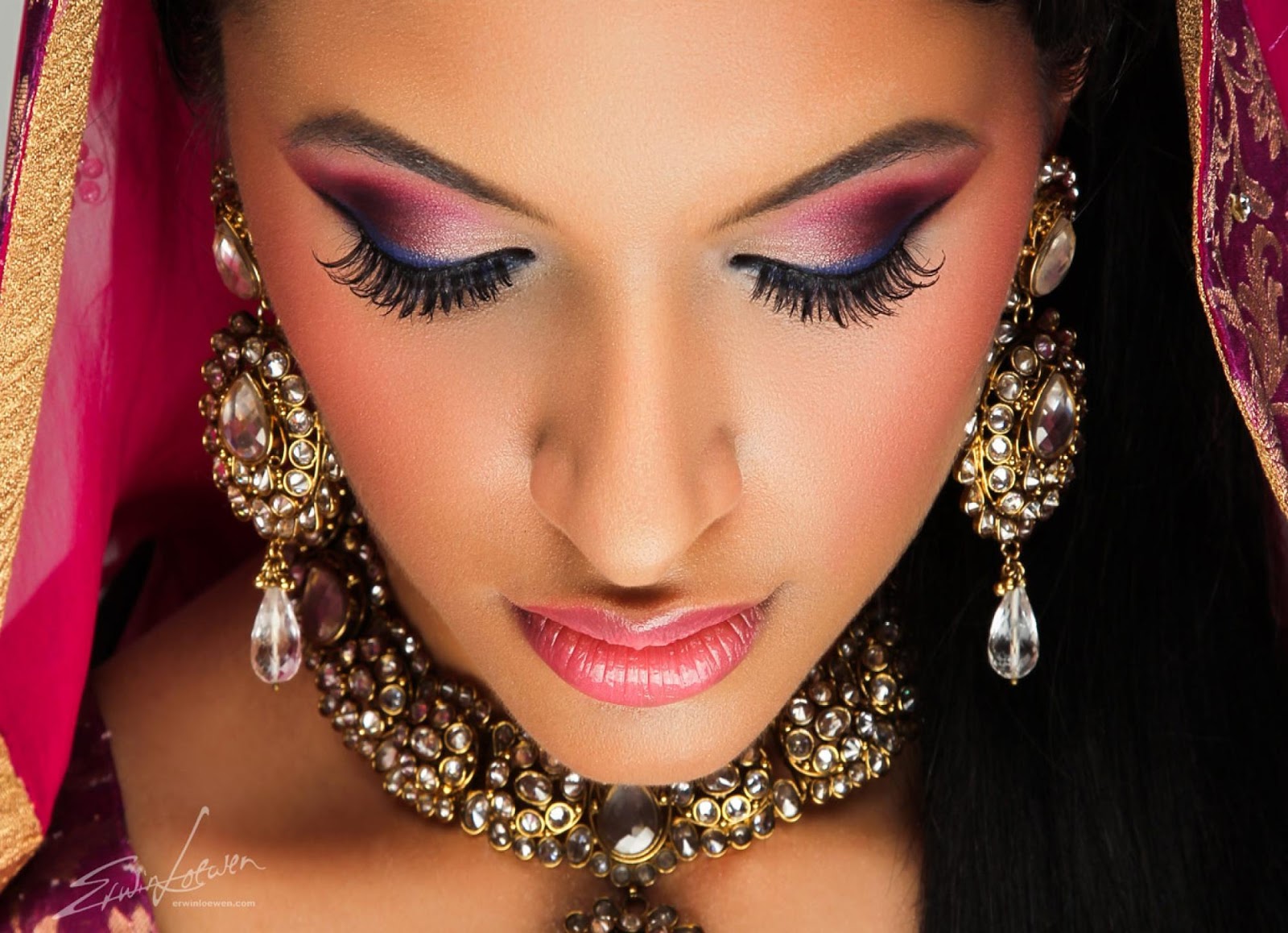 Hindu Bridal Eye Makeup - HD Wallpaper 