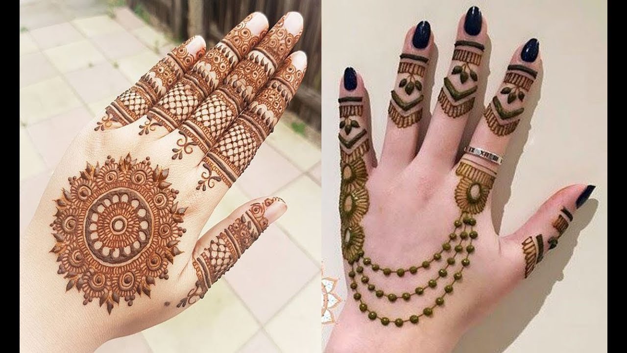 Gol Tikki Mehndi Designs - HD Wallpaper 