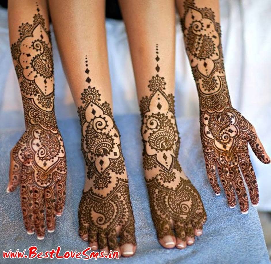 1859 New Bridal Feet And Hand Mehndi Designs Wallpapers - Bridal Mehndi Designs For Full Hands And Legs - HD Wallpaper 