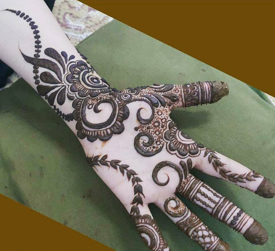 Latest Party Mehndi Design - HD Wallpaper 