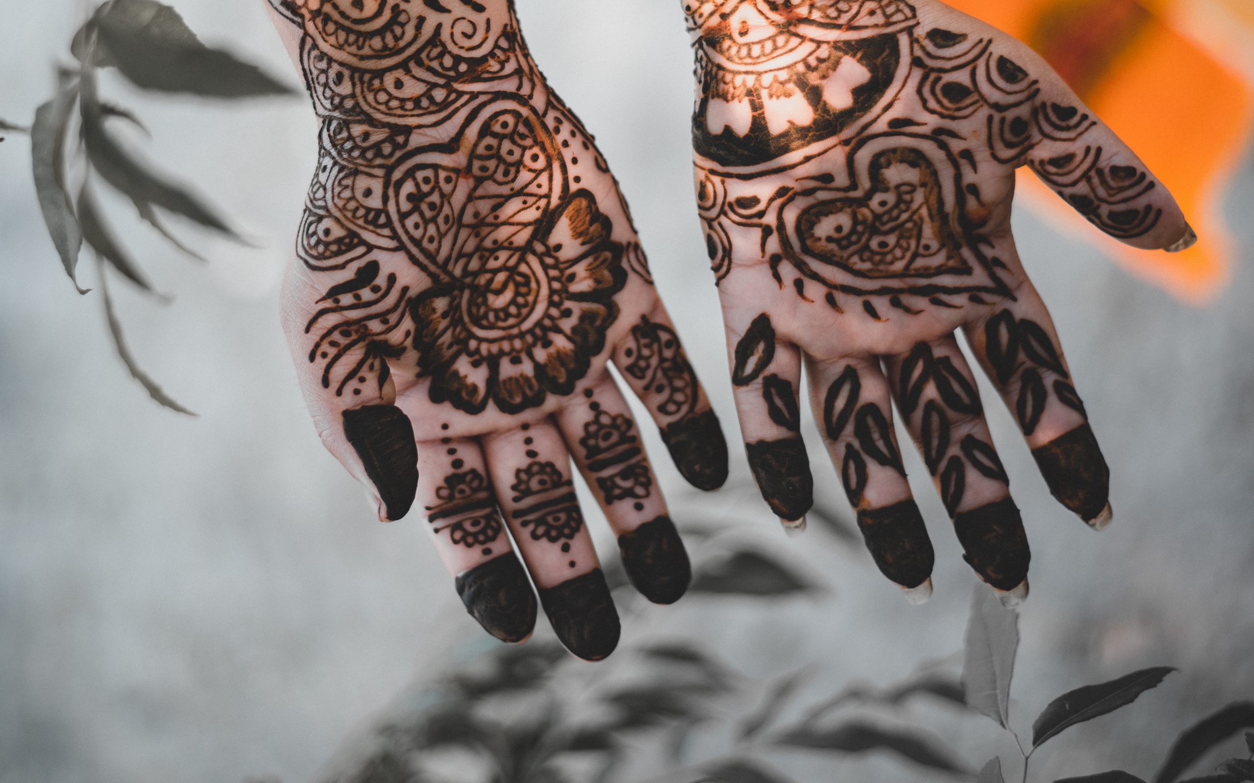 Wallpaper Hands, Mehendi, Patterns, Henna - Full Hand Karva Chauth Mehndi Design - HD Wallpaper 