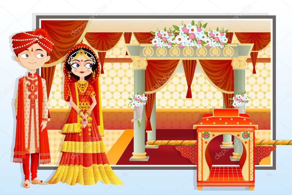 Indian Wedding Clipart Png - HD Wallpaper 