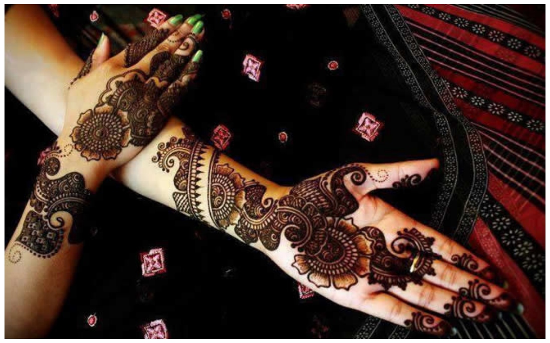 Bridal Mehndi Images - Classic Mehndi Design Arabic - HD Wallpaper 