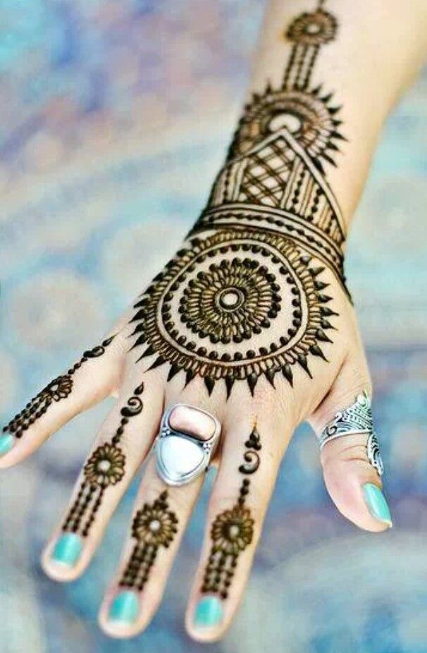 Latest Eid Special Unique Mehndi Designe - Mehndi Design For Raksha Bandhan - HD Wallpaper 