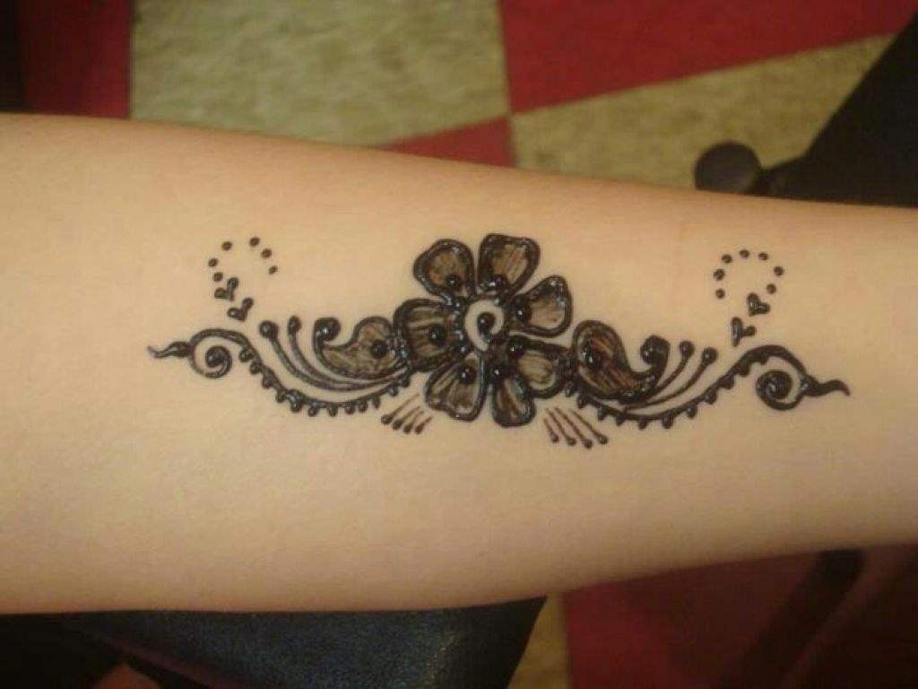 Cute Floral Henna Tattoos 54e3fcf994905 - Latest Mehndi Tattoo Design - HD Wallpaper 