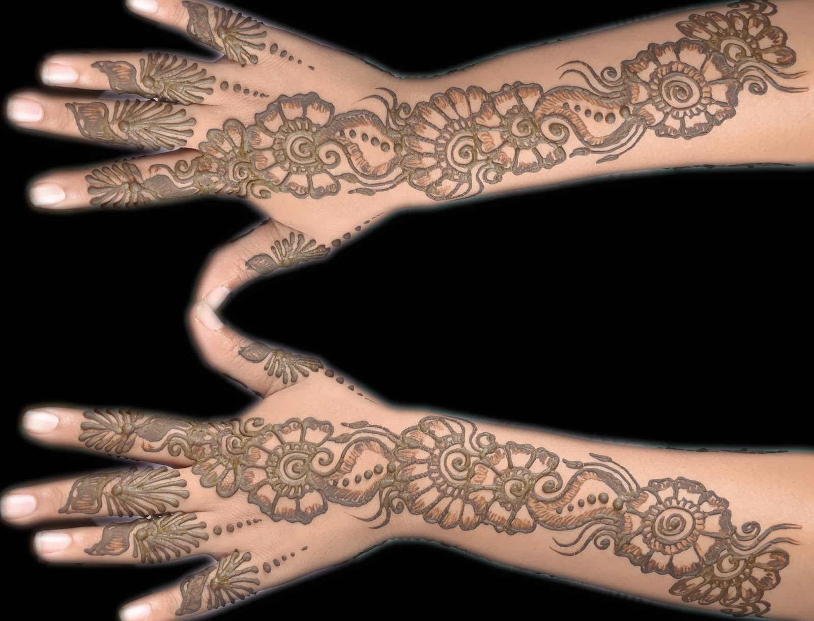 Mehndi Designs - Arabic Mehndi Design Full Hand Simple - HD Wallpaper 