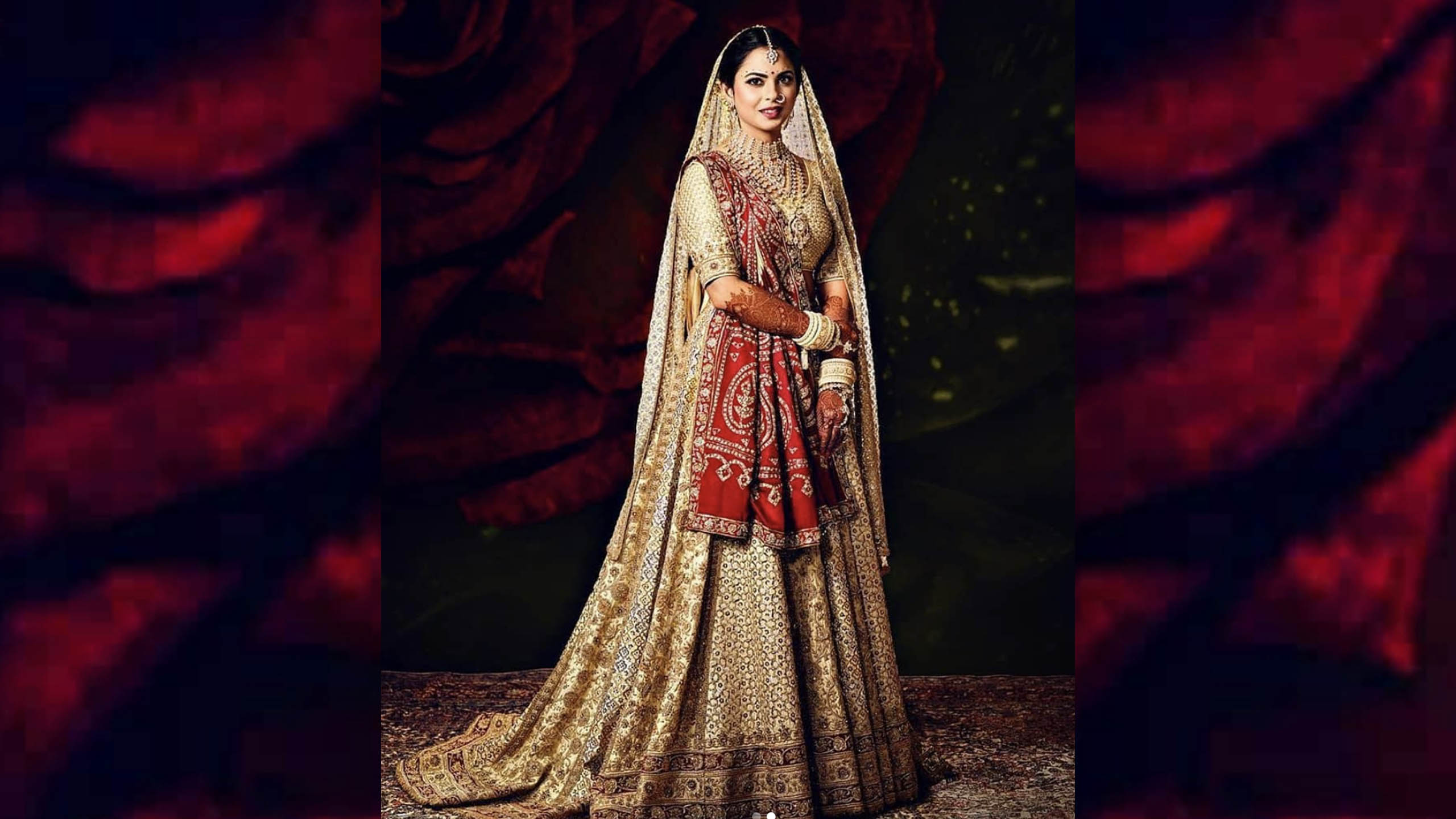 90 Crore Isha Ambani Wedding Dress 2560x1440 Wallpaper