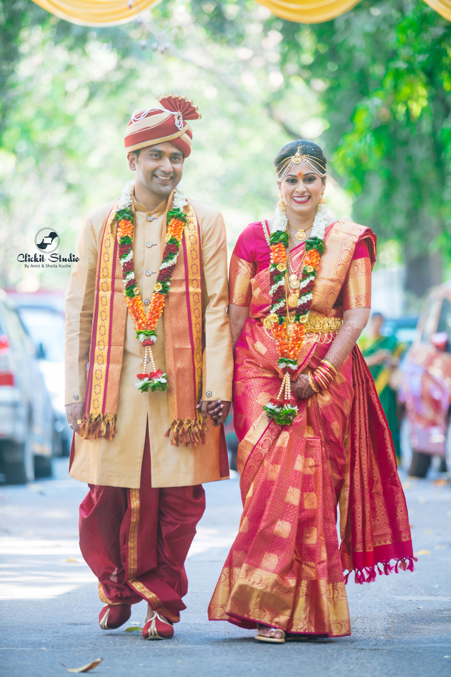 South Indian Wedding Ceremony, Bridal Portrait Wedding - South Indian Wedding Couple Photography - HD Wallpaper 