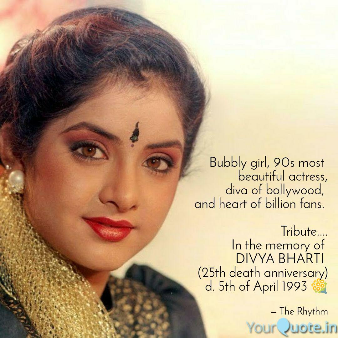 Bubbly Girl 90s Most Beautiful Actress Diva Bollywood - Divya Bharti Ki Death - HD Wallpaper 