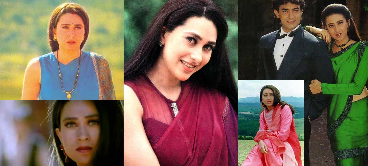 Saree Karishma Kapoor Raja Hindustani - HD Wallpaper 