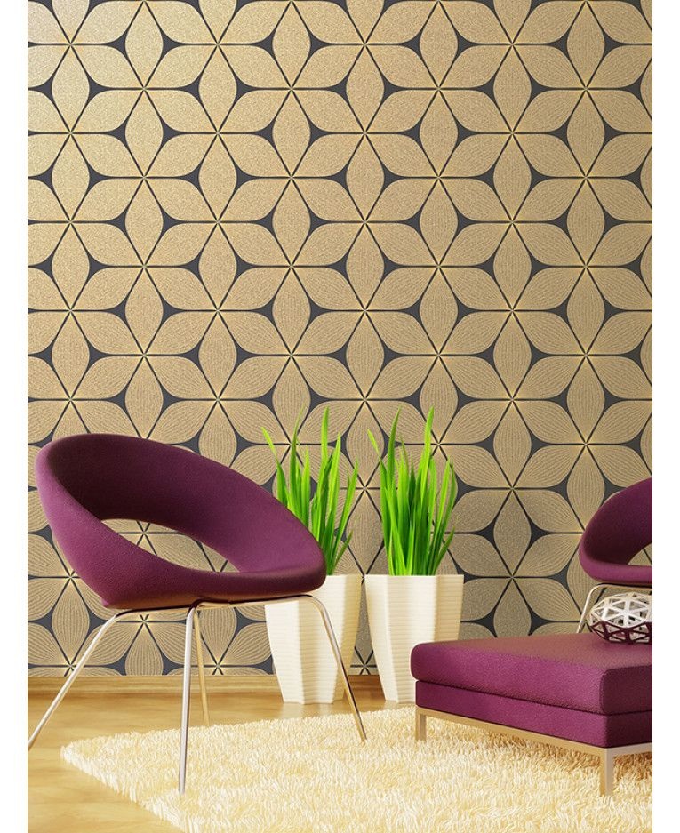 Retro Wallpaper Uk - Ay9157 Wall Sticker - HD Wallpaper 