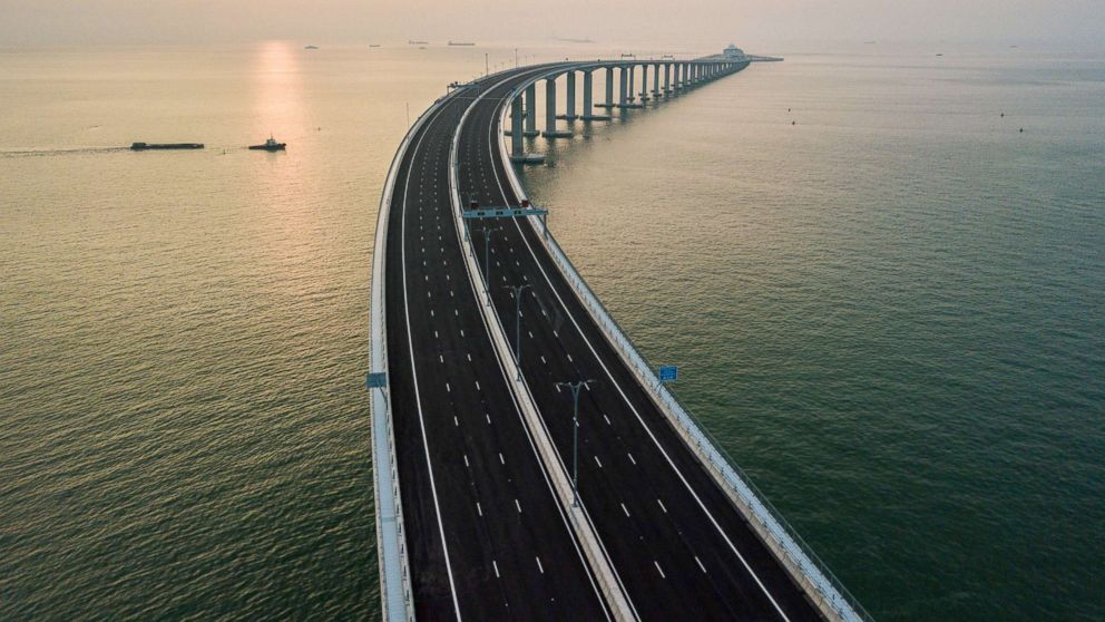 Sea Bridge In China - HD Wallpaper 