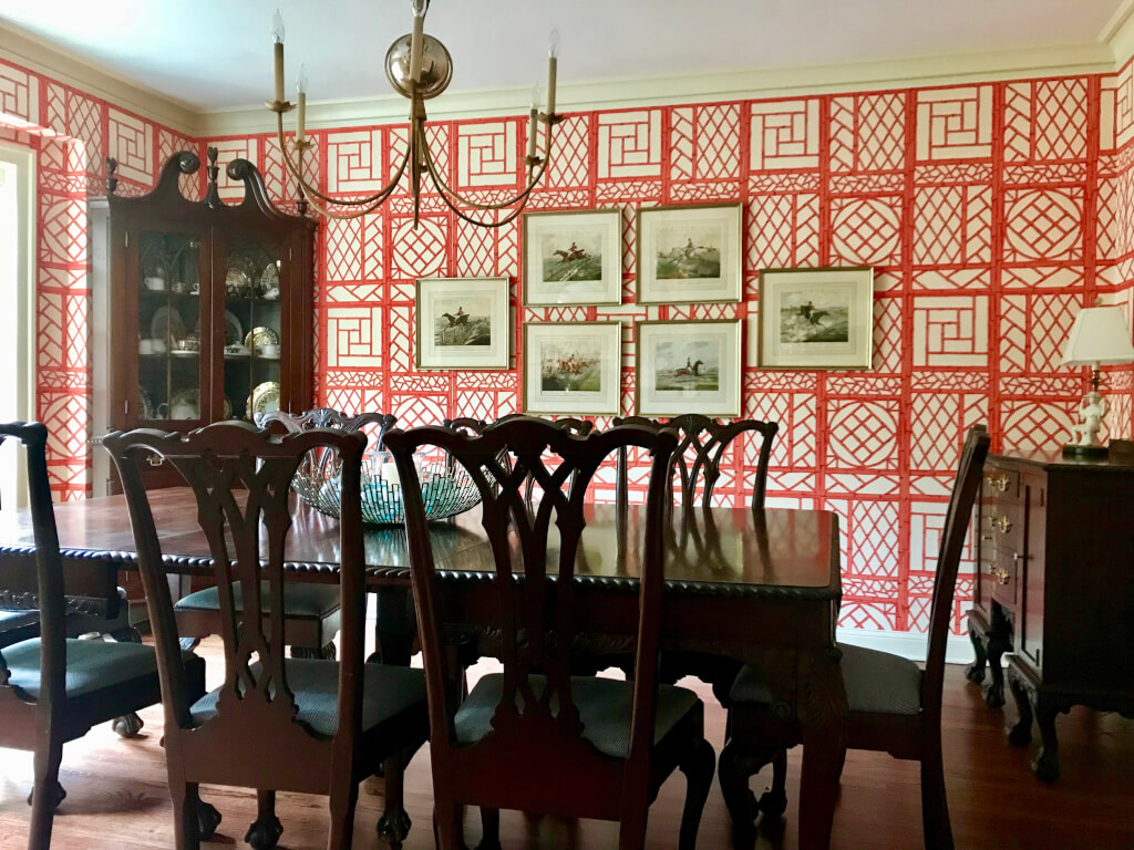 Quadrille Lyford Trellis China Seas - Interior Design - HD Wallpaper 