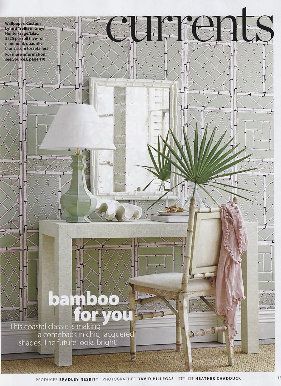 Quadrille Wallpaper In Bathrooms - HD Wallpaper 