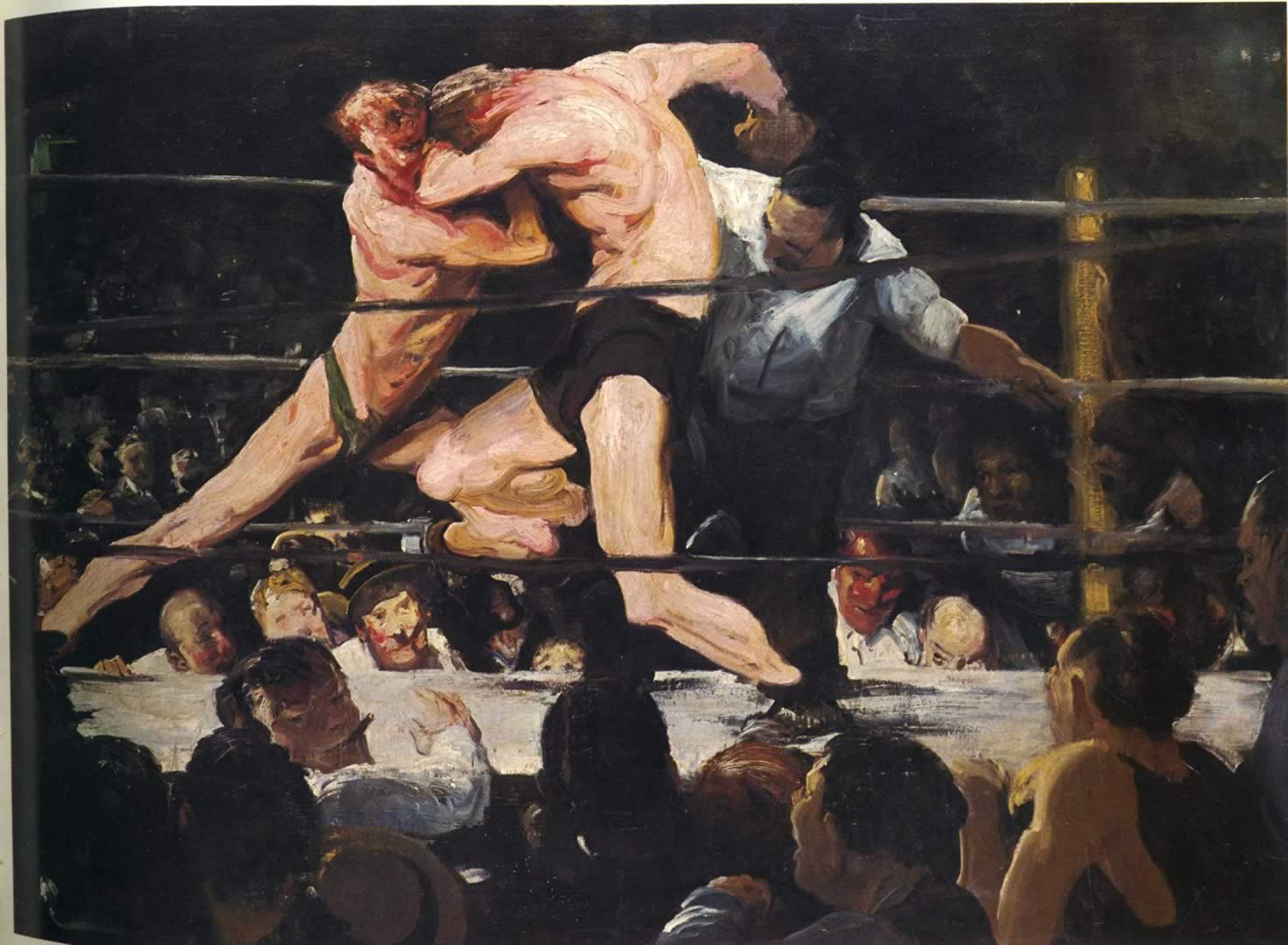 Stag At Sharkeys - George Bellows Art - HD Wallpaper 