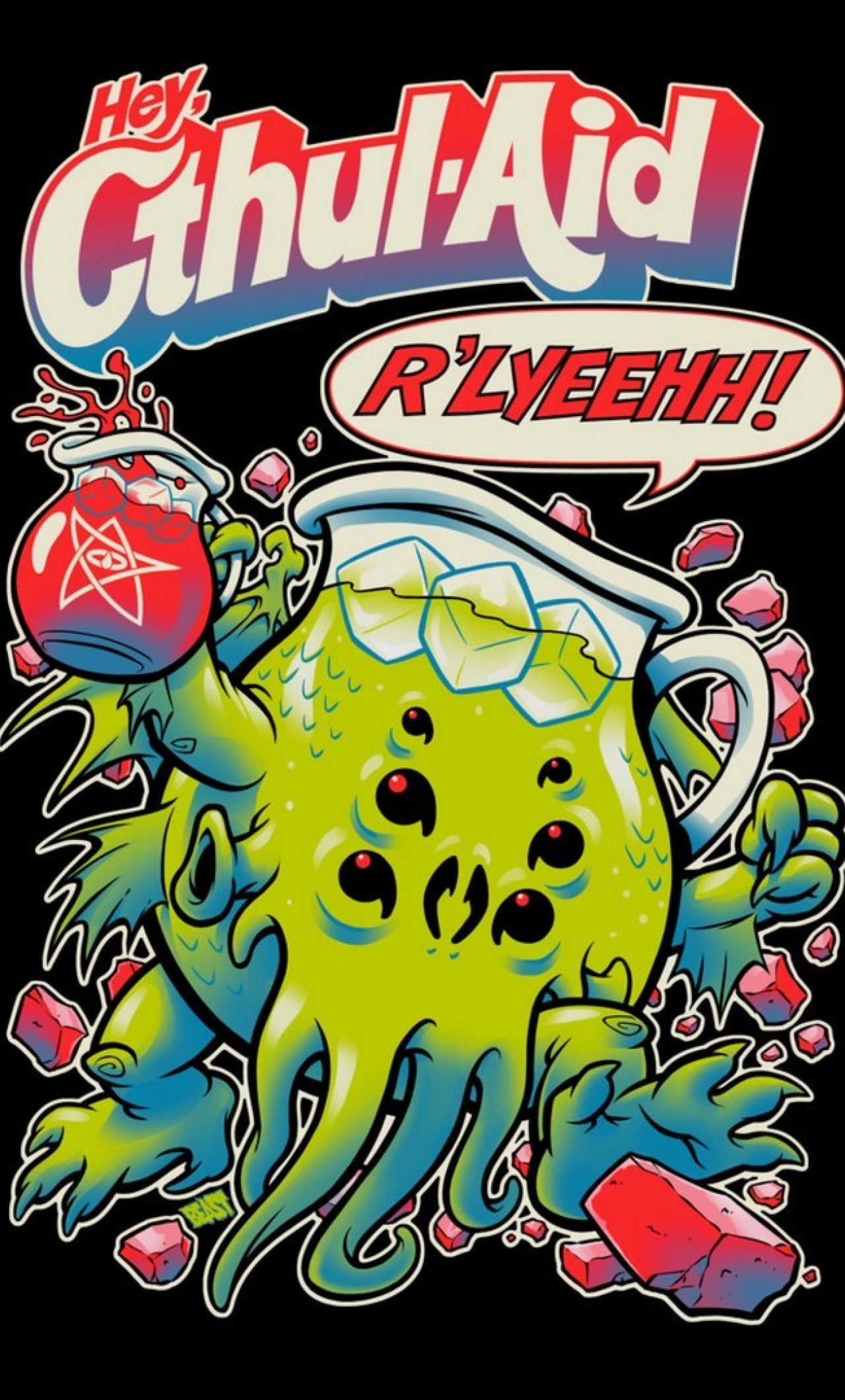 Hey Cthul Aid - HD Wallpaper 