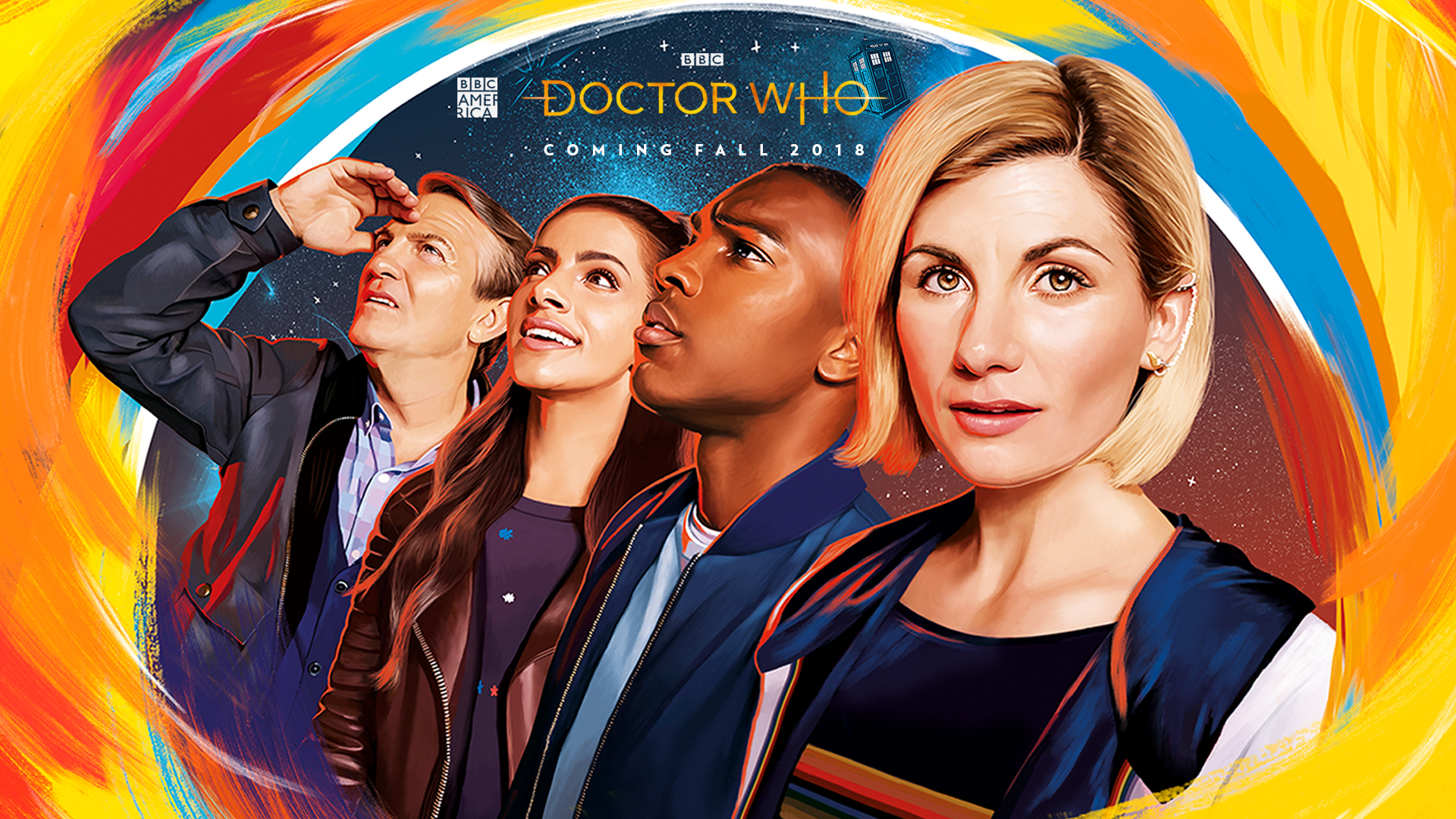 Bbc America Doctor Who Wallpaper - 13th Doctor And Companions - 1920x1080  Wallpaper 