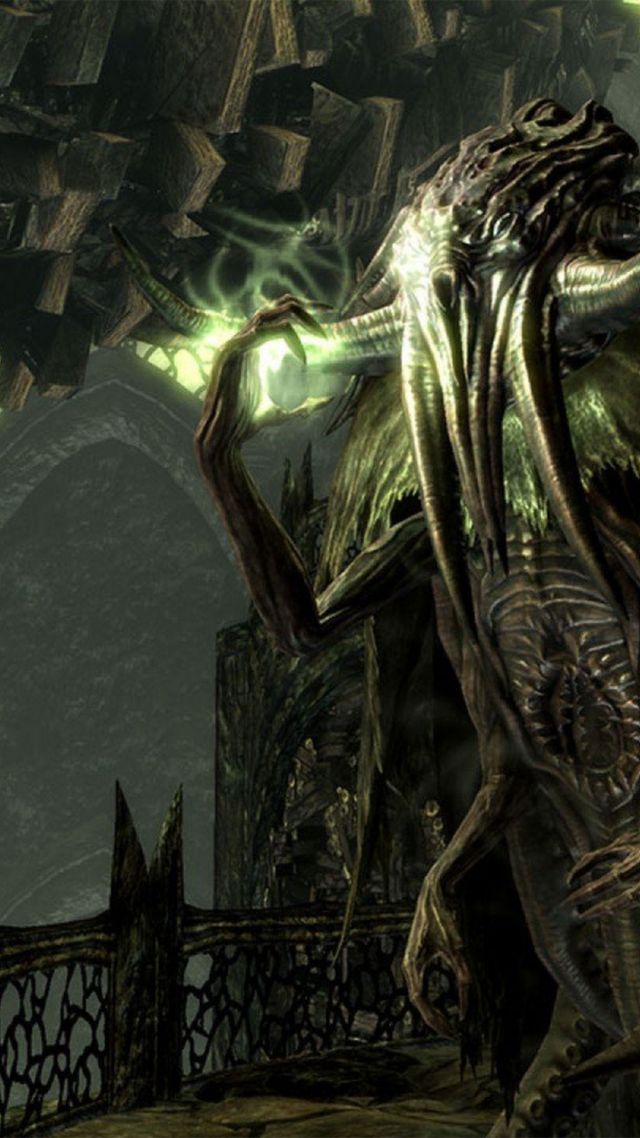 Cthulhu Phone Wallpaper - Skyrim Dragonborn Dlc - HD Wallpaper 