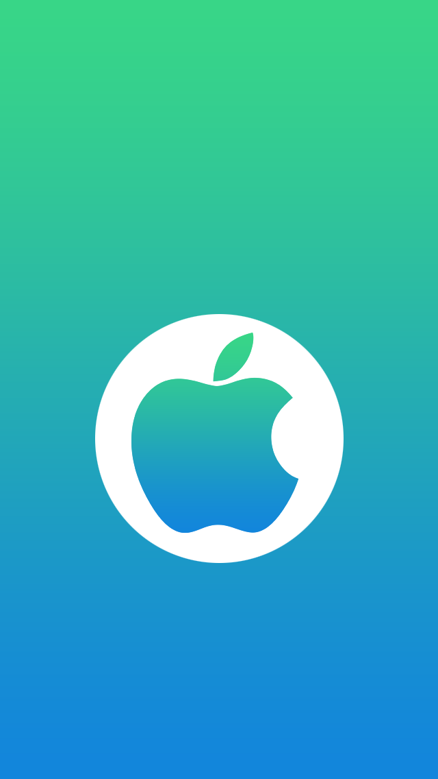 Circle Apple Logo - Iphone Hd Apple Logo Wallpaper Green - 640x1136  Wallpaper 