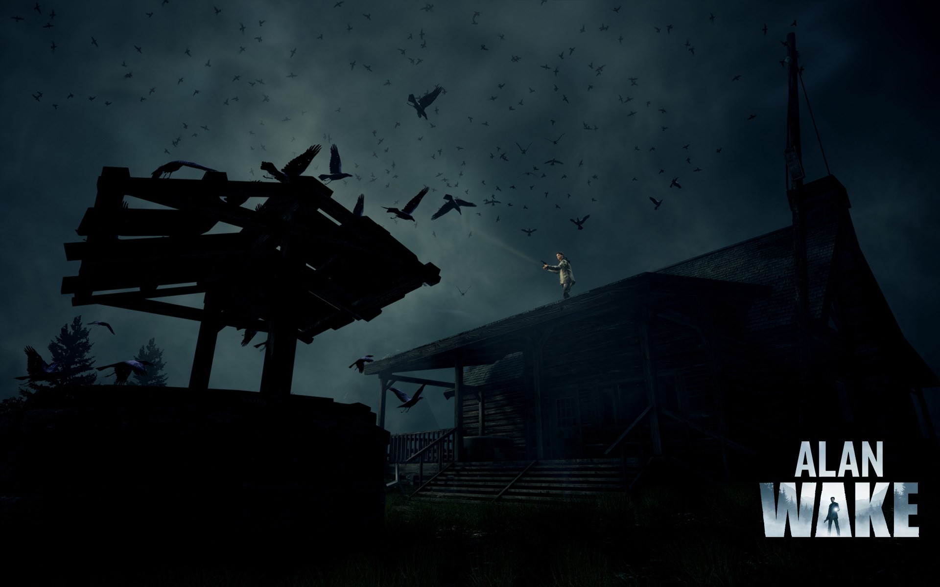 Alan Wake Computer Wallpaper Backgrounds - Alan Wake Xbox 360 - HD Wallpaper 