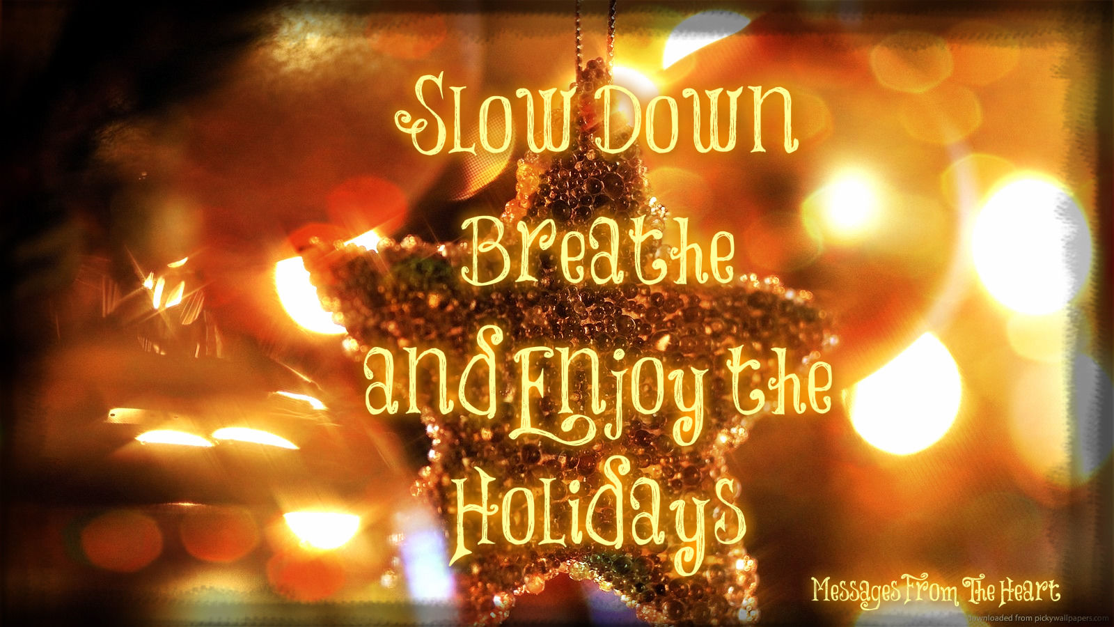 Enjoy The Holidays - Christmas Star - HD Wallpaper 