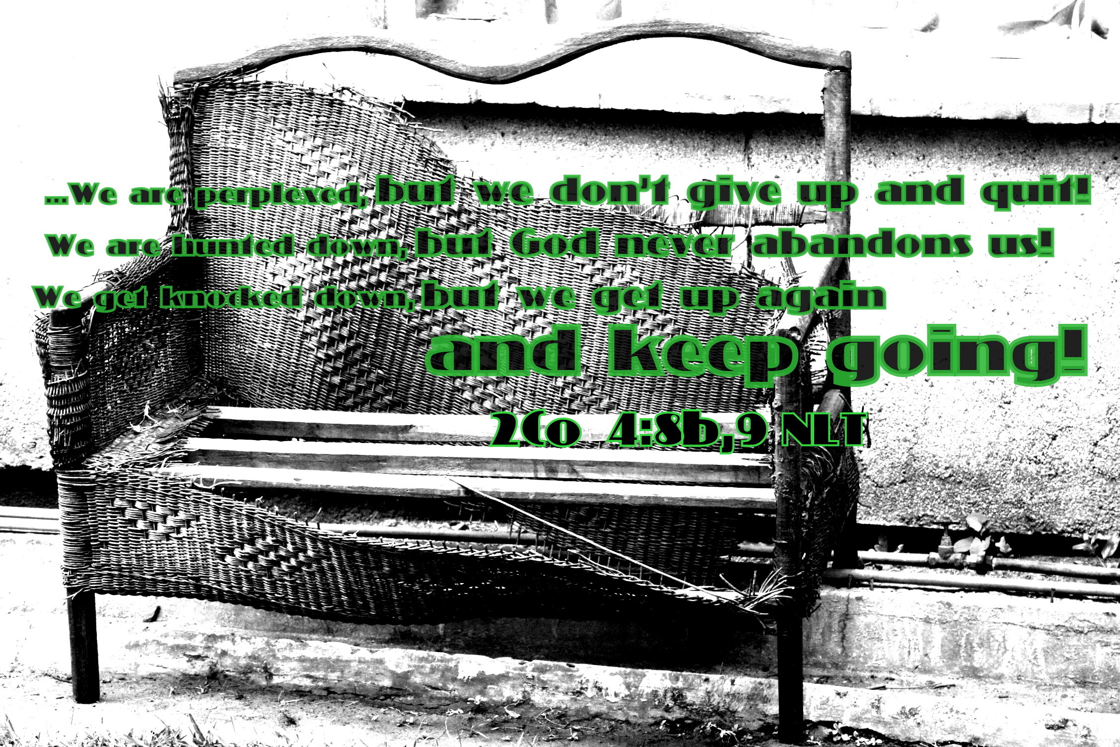 Keep Going Christian Wallpaper Free Download - Bench - HD Wallpaper 