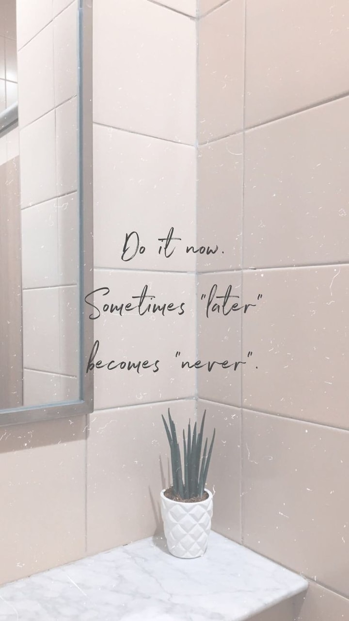 Quotes, Wallpaper, And Inspiration Image - Do It Now Sometimes Later Becomes Never - HD Wallpaper 