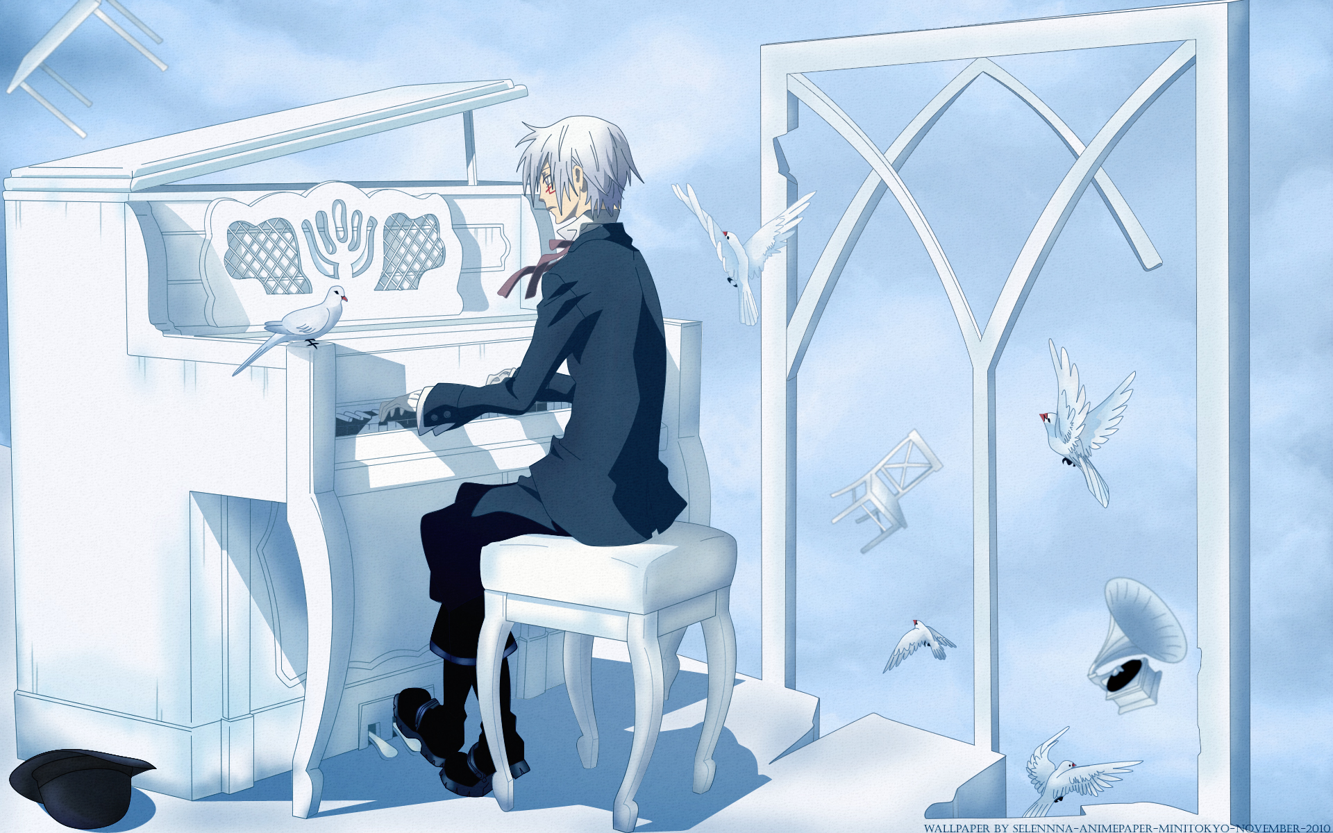 Anime Boy Playing Piano - 1920x1200 Wallpaper 