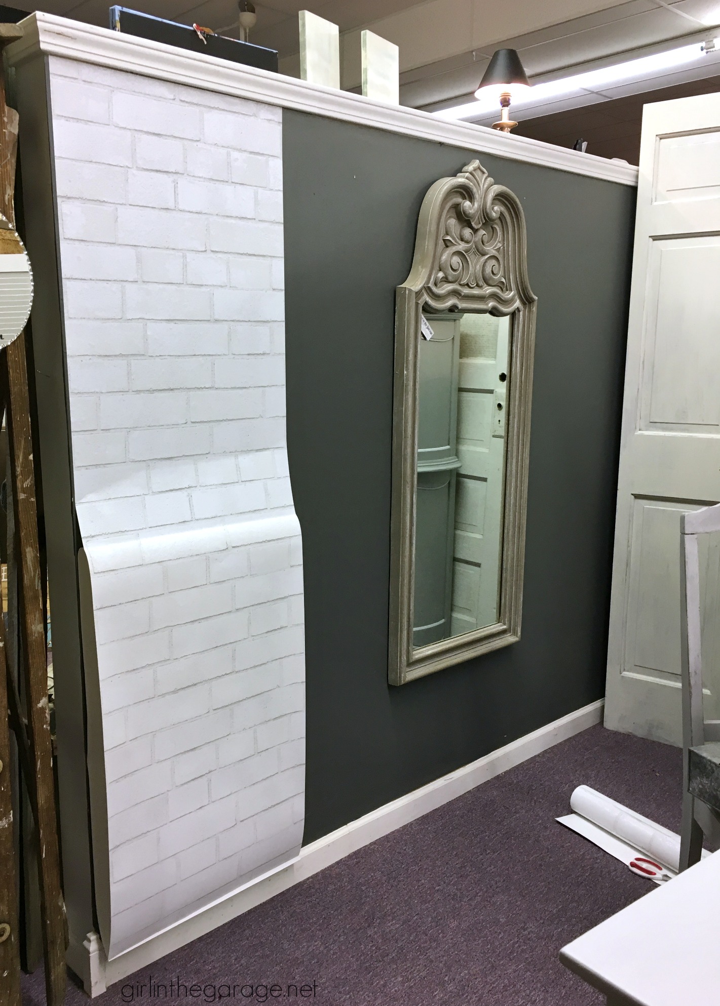 How To Hang Removable Faux Brick Wallpaper On Your - Interior Design - HD Wallpaper 