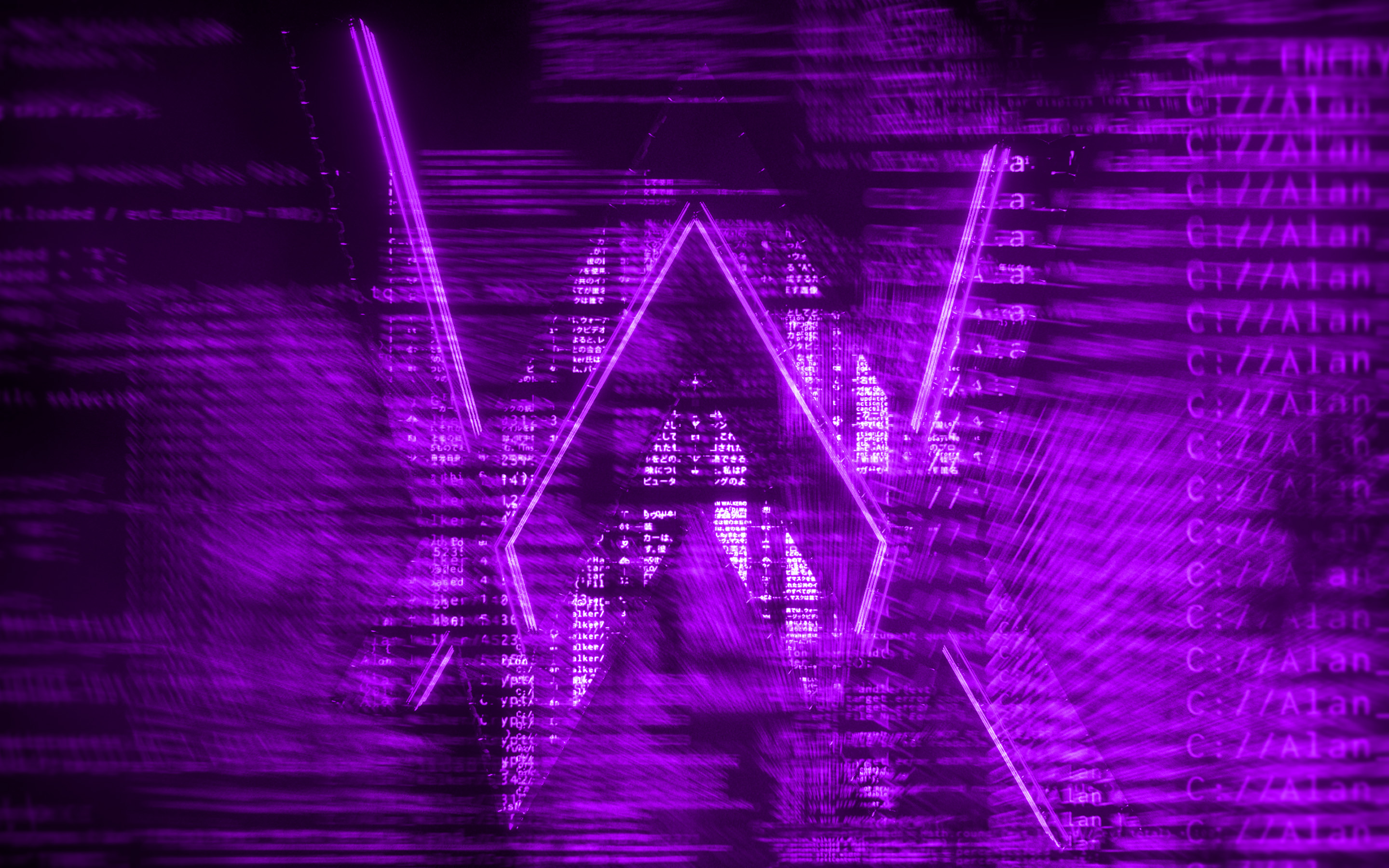 Alan Walker Violet Logo, Creative, Digital Art, Superstars, - Alan Walker Wallpaper Pink - HD Wallpaper 