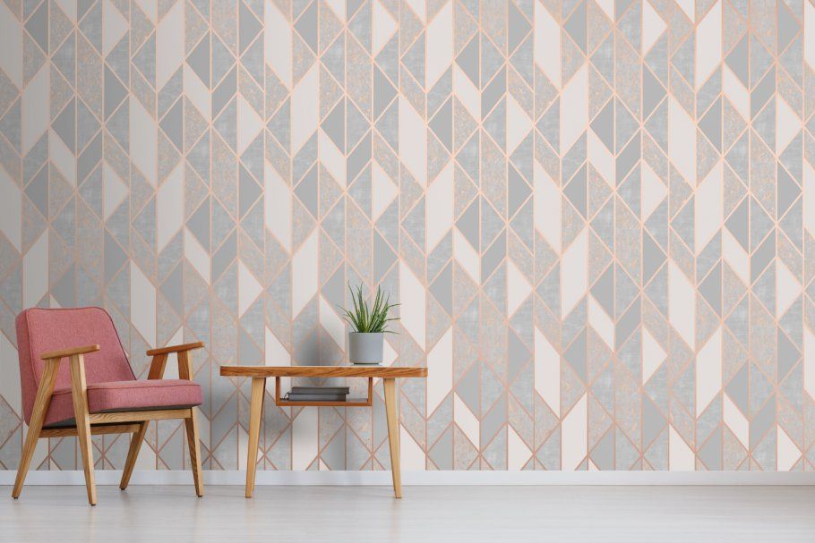 Superfresco Milan Geo Rose Gold 910x607 Wallpaper teahub.io
