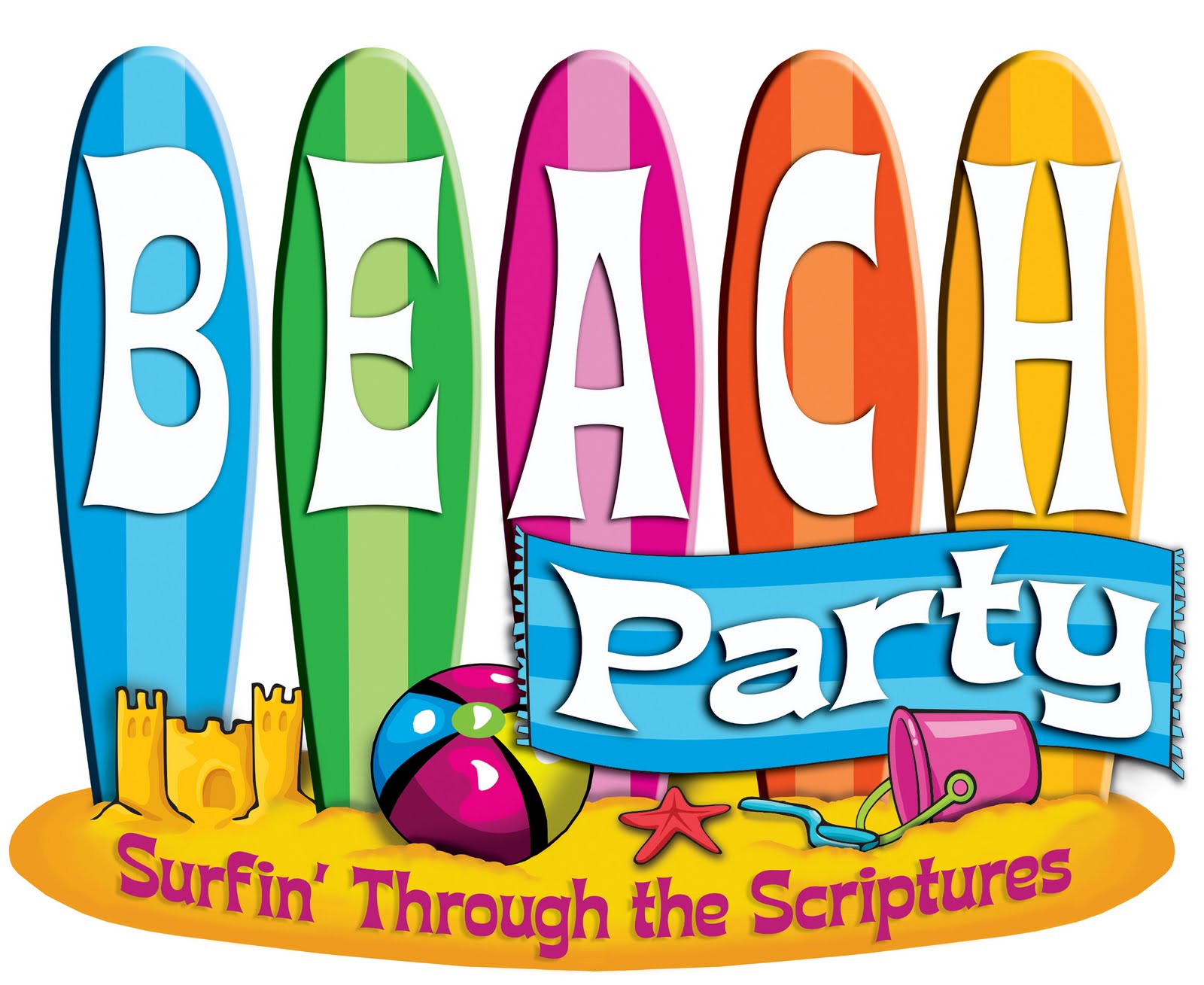Beach Party Clipart - Beach Party - HD Wallpaper 
