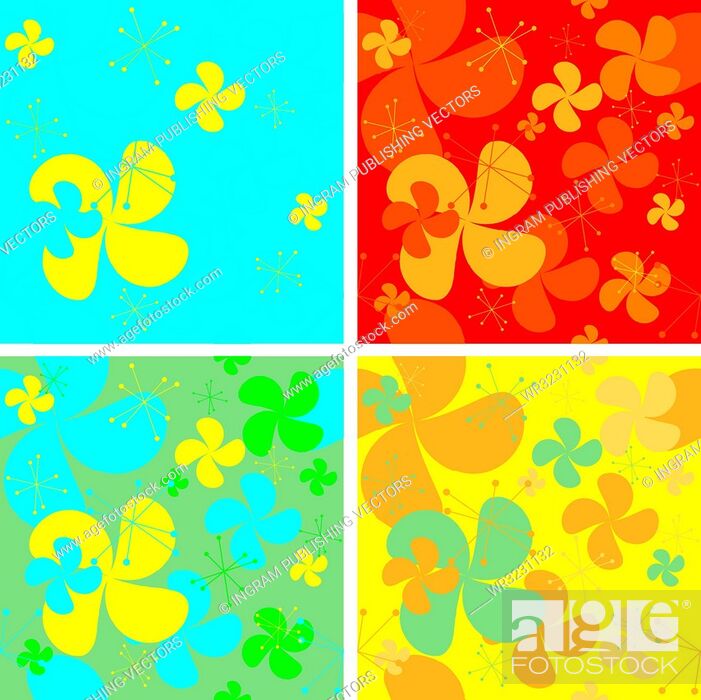 Abstract Seventies Style Wallpaper With Retro Styling - Illustration - HD Wallpaper 