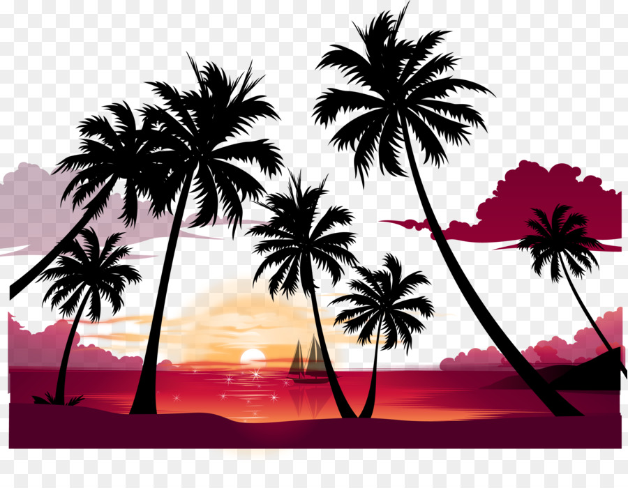 Display Resolution Summer Wallpaper - High Resolution Coconut Trees - HD Wallpaper 