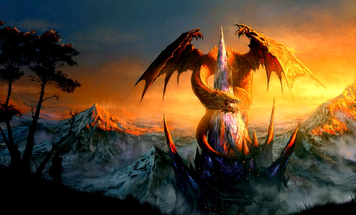 20 Free And Stunning Dragon Wallpaper Collection Graphicloads - Dragon Castle - HD Wallpaper 