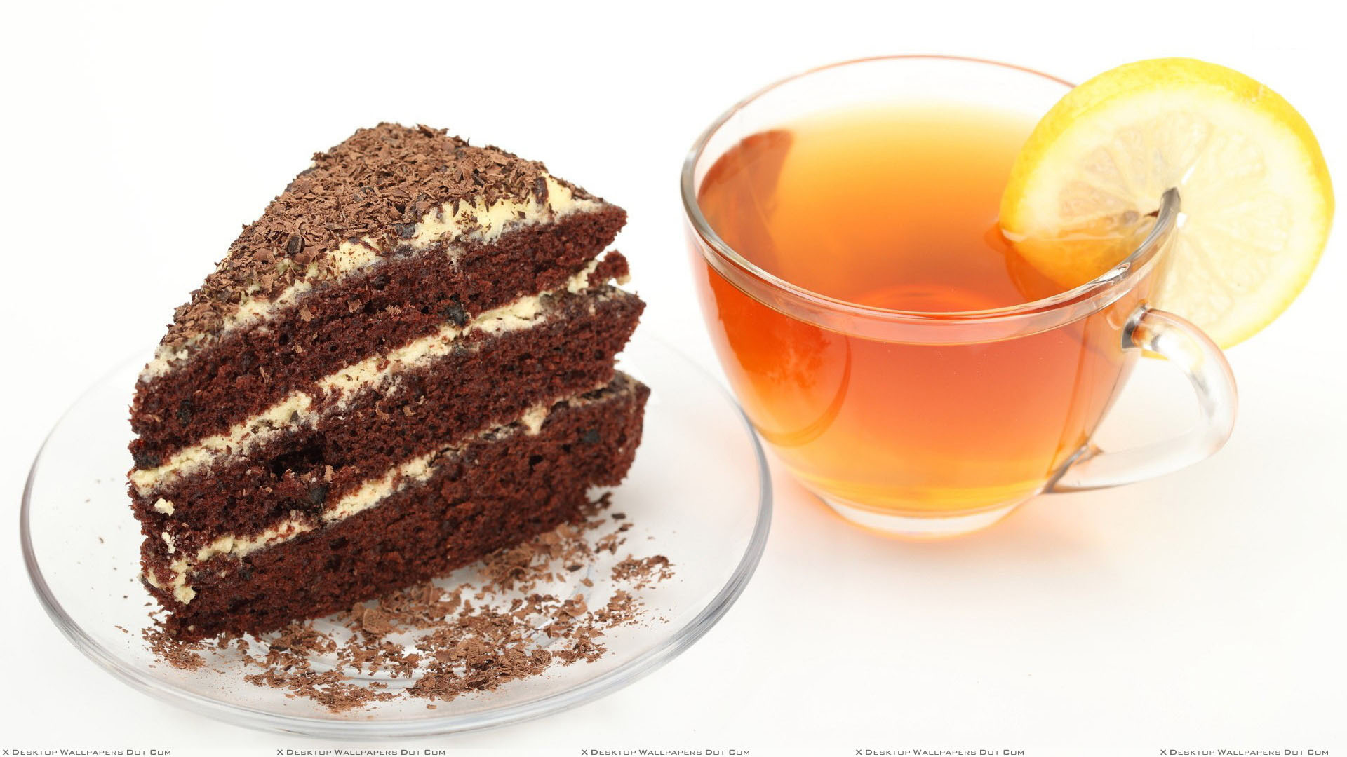 Cake And Tea - HD Wallpaper 